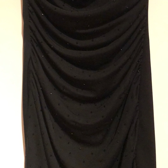 Black caché strapless dress - Picture 4 of 8